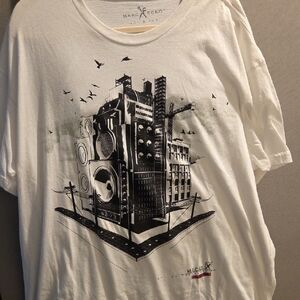 Marc Ecko White Urban Design Short Sleeve Tee